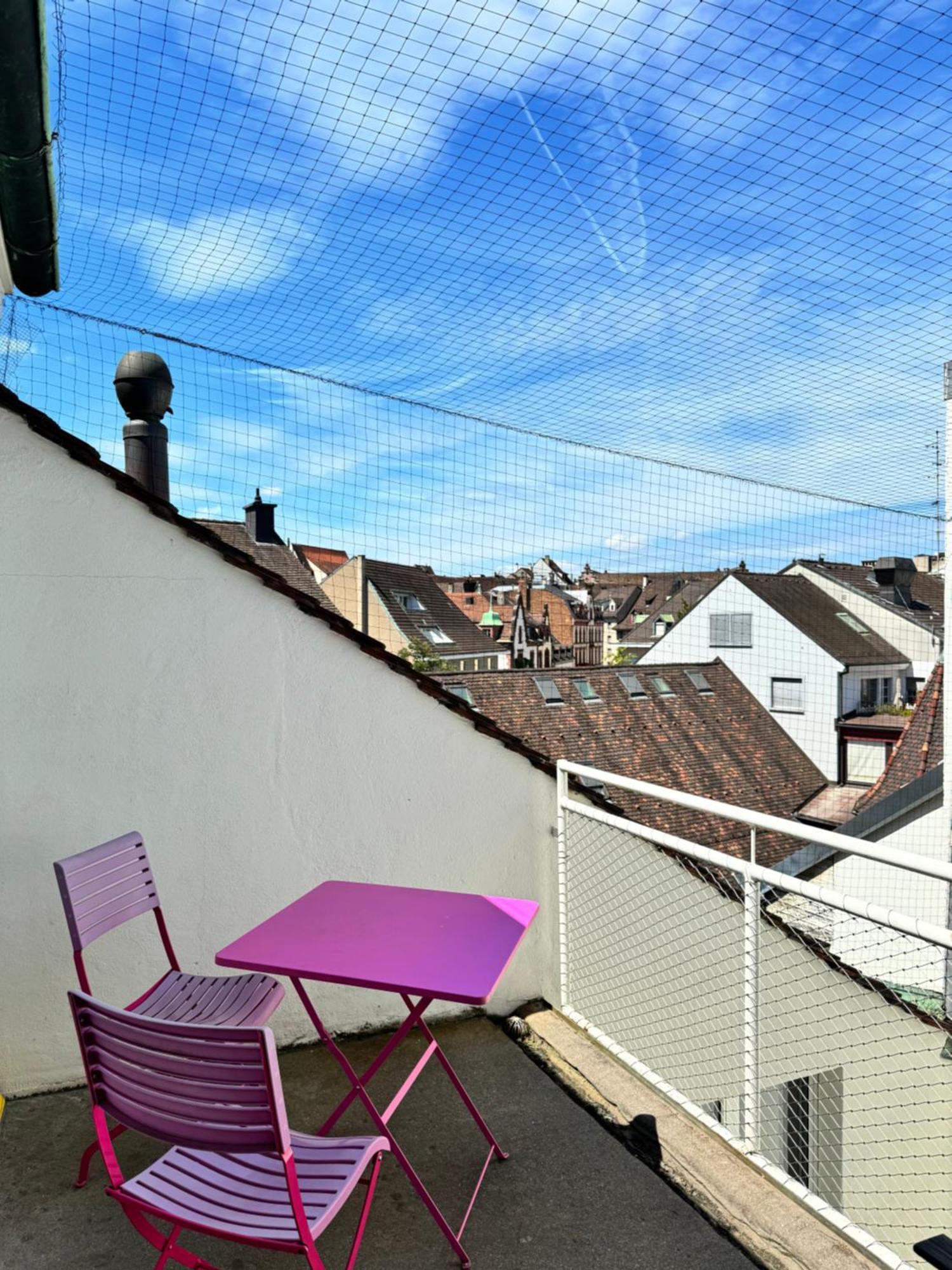 City Center Rooftop Balcony-Studio At Town Hall Bázel Kültér fotó